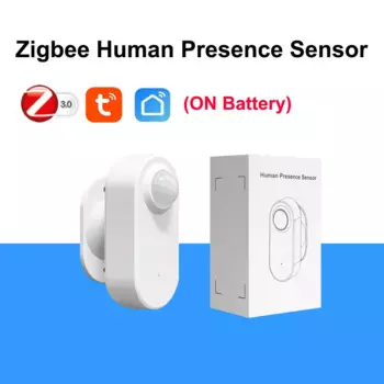 Смарт-датчик движения Tuya Zigbee, детектор присутствия человека, датчик яркости и расстояния, поддержка Zigbee 2mqtt, домашний помощник