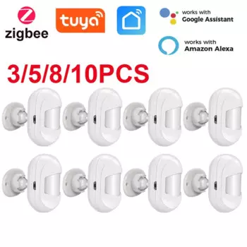 Смарт-датчик движения Tuya Zigbee, инфракрасный датчик движения, с дистанционным управлением через приложение
