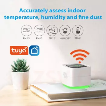 Смарт-Датчик воздуха SMD01 с Wi-Fi и функцией измерения температуры и влажности