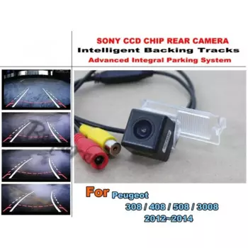 Смарт-камера заднего вида для Peugeot 308 / 408 / 508 / 3008 2012 ~ 2014/HD CCD