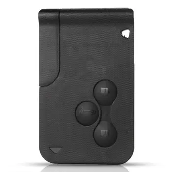 Смарт-карта kutery с 3 кнопками для Renault Clio Logan Megane 2 3 Koleos Scenic Чехол для карт Черный Автомобильный Брелок чехол с маленьким ключом