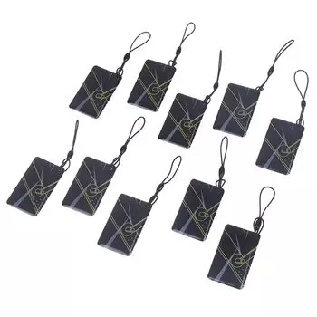 Смарт-карты 10 шт., карта без рисунка 13,56 МГц, дополнительный IC кард с зашифрованным стандартом ISO для отеля, смарт-карты для ключей Tuya, дверные замки