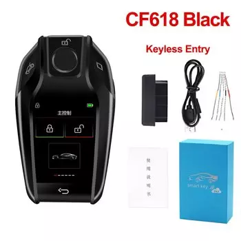 Смарт-ключ CF618 LCD на английском/корейском/арабском языке для BMW, для Benz, для Audi Land Rover/Toyota/VW/Ford/Hyundai для KIA, автомобильные ключи с сенсорным экраном, вход без ключа, автоматический замок