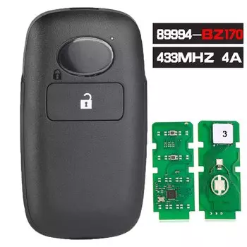 Смарт-ключ DIYKEY 89994-BZ041, 89994-BZ170, 89994-BZ050, 433 МГц, 4 а, ключ Go без ключа, кнопка 2/3/4 для Toyota Raize Rocky