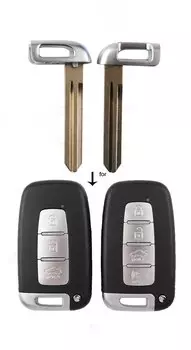 Смарт-ключ для Hyundai Sonata 9 IX25 Tucson Mistra новый Санта Фе Elantra(2017) аварийный маленький вставной ключ