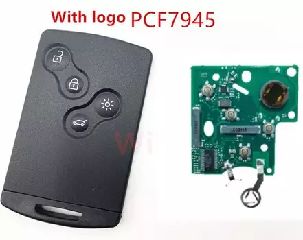 Смарт-ключ PCF7953 PCF7953M 4A, 4 кнопки, 433 МГц