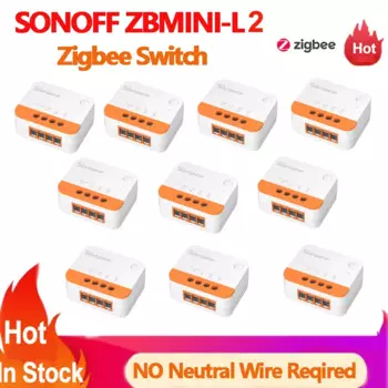 Смарт-переключатель SONOFF Zbmini-l2 Zigbee 3,0, без нейтрального провода, с поддержкой приложения eWelink, работает с Zigbee Bridge ZBDongle