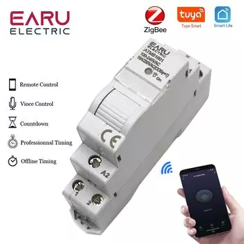 Смарт-реле EARUELECTRIC ATMS1601 Zigbee WIFI 16А