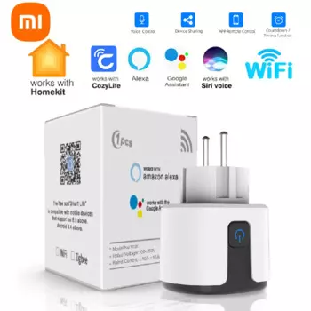 Смарт-розетка Xiaomi Tuya с евровилкой, 16 А/20 А