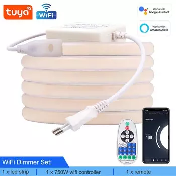 Smart Tuya WiFi Светодиодная лента XUNATA 220В