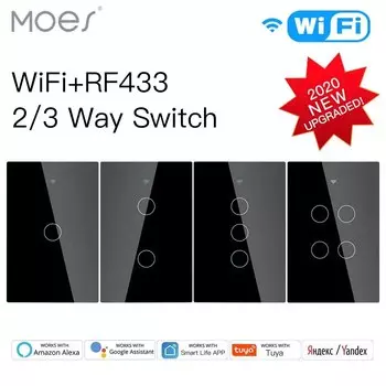 Smart Wi-Fi выключатель MOES 1/2/3 Gang