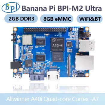 Смартфон Banana Pi BPI-M2 Ultra Allwinner A40i, 2 + 8 Гб, eMMC, Wi-Fi и BT