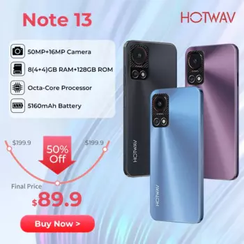 Смартфон HOTWAV Note 13, Android 13 +, 5160 мАч, 50 + 16 МП, 8(4 + 4) + 128 ГБ