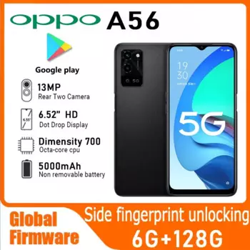 Смартфон OPPO A56, 700 дюйма, 6 + 6,52 ГБ, 128 мА ч, 8 ядер