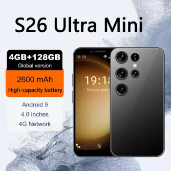 Смартфон S26 Ultra Mini, 4 дюйма, 4 + 128 ГБ, 2600 мА · ч
