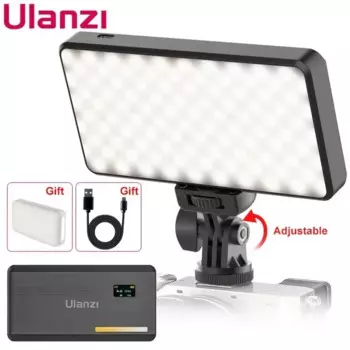 Смартфон Ulanzi VL200 с штативом и держателем для телефона, с регулируемой яркостью, с мягким диффузором, с шаровой головкой 360 °, 2500K