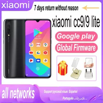 Смартфон Xiaomi 9 Lite/cc9 4G, быстрая зарядка, Snapdragon 710, 48 Мп + 32 МП, 18 Вт, оригинальная глобальная прошивка, б/у телефон