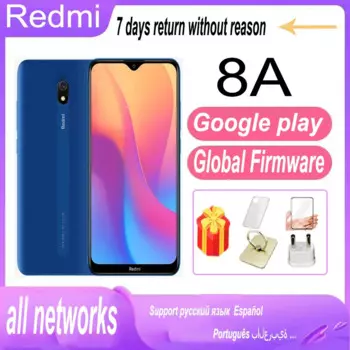 Смартфон Xiaomi Redmi 8A глобальная прошивка с телефоном, 4 Гб 64 Гб аккумулятор 5000 мАч Snapdargon 439 камера 12 МП