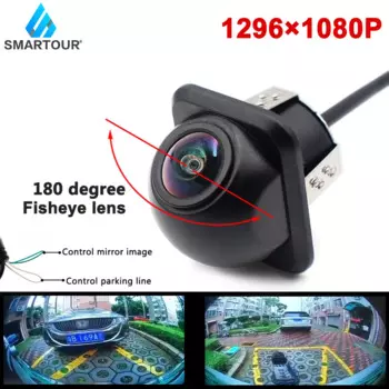 Smartour 4K CCD Fisheye Chips HD ночного видения Автоматическая помощь при парковке с линией парковки AHD 1080P Автомобильная камера заднего вида