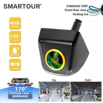 SMARTOUR CCD NTSC HD ночного видения высокой четкости 170 ° Объектив «рыбий глаз» для автомобиля, обратная резервная камера заднего вида, 3-кратная камера управления, автомобиль