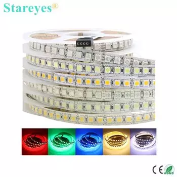 Светодиодная лента Stareyes SMD 5050 теплый белый/ледяной синий 5 м