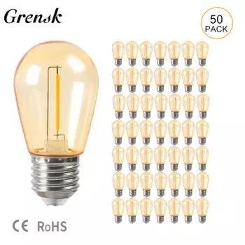 Светодиодные лампы Grensk S14 E27 1Вт 2Вт теплый белый