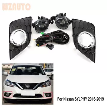 Сменная противотуманная фара на передний бампер, противотуманная фара для Nissan Sylphy 2016 2017 2018 2019 галогенная