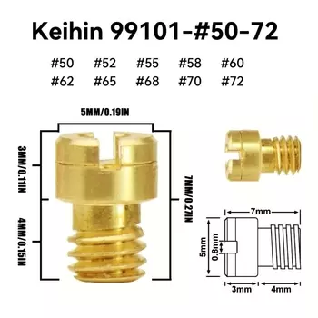 Сменные аксессуары, 10 шт., комплект главной струи карбюратора мотоцикла, основной жиклер карбюратора для GY6 50cc 139QMB, 4