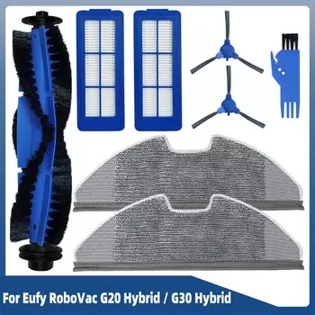 Сменные детали для Eufy RoboVac G30 Hybrid / Eufy RoboVac G20 робот-гибрид Запчасти для пылесоса основная боковая щетка Hepa фильтр Швабра