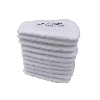 Сменные хлопковые фильтры ELESESAFE 5N11 для масок 6200/7502/6800 (10 шт.)