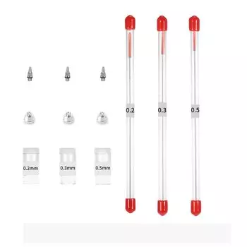 Сменные иглы для аэрографа Nasedal 0,2 мм, 0,3 мм, 0,5 мм