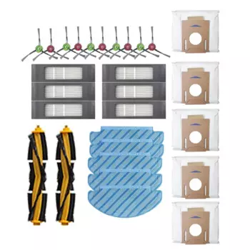 Сменные роликовые щетки, фильтры, мешки для пыли, комплект деталей для Ecovacs Deebot OZMO T8 T8 AIVI, аксессуары для роботов-пылесосов