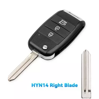 Сменный 2-кнопочный брелок KEYYOU для Kia K2 K3 K5 Carens, чехол для автомобильного ключа, чехол для дистанционного ключа, флип-складной HY18 Blade