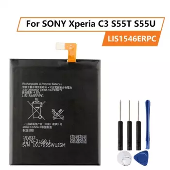 Сменный аккумулятор для SONY Xperia C3 S55T S55U LIS1546ERPC, 2500 мАч, аккумуляторная батарея для телефона