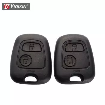 Сменный Чехол для переднего ключа YIQIXIN для Citroen C1 C2 C3 C4 XSARA Picasso для Peugeot 307 107 207 407, 2-кнопочный корпус дистанционного ключа