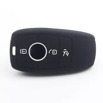 Сменный Чехол jingyuqin для автомобильного ключа с 3 кнопками для Mercedes Benz 2017 E Class W213 2018 S class, силиконовая автозапчасть