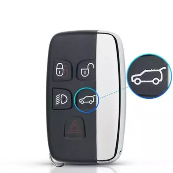 Сменный Чехол KEYYOU для Land Rover Discovery 4 Sport Evoque Vogue, чехол для автомобильного ключа Range Rover, умный чехол с 5 кнопками