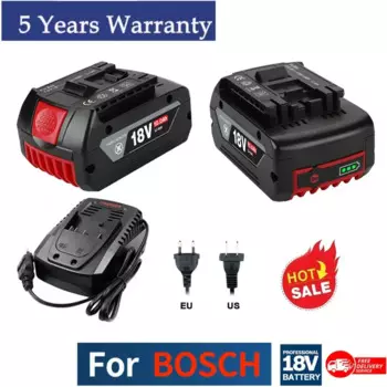 Сменный литий-ионный аккумулятор BAT610G + AL1820CV для Bosch professional, 18 в, 14,4 Ач, для быстрой зарядки Bosch,-18 в
