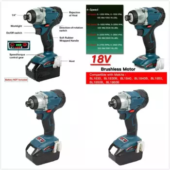 Сменный литий-ионный бесщеточный драйвер режима для Makitas XDT16Z 18V LXT без батареи