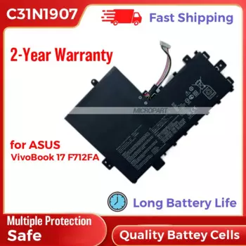 Сменный литий-полимерный аккумулятор c31n1918 для ноутбуков Asus VivoBook 17 F712FA, длительный срок службы батареи 11,49 в 47 Вт/ч