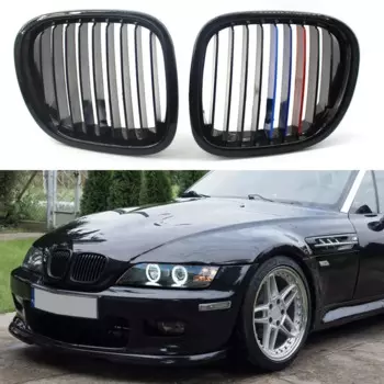 Сменный передний гриль для BMW Z3 1996-2002, тип 1, черный, левый, правый, боковой, 51138412950 51138412949