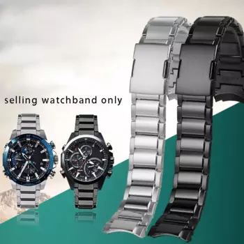 Сменный ремешок для часов из нержавеющей стали с твердой дугой для Casio, мужской ремешок для часов, 501, браслет для часов 22 мм