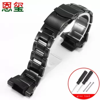 Сменный ремешок для часов из тонкой стали для Casio 5121GW-3000 3500 2000G-1000 серии из нержавеющей стали, черная цепочка для часов