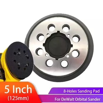 Сменная шлифовальная подушечка на липучке 5 дюймов, 1 шт., произвольная орбитальная шлифовальная машина высокой плотности, резервная палочка на подушке для аксессуаров для электроинструментов