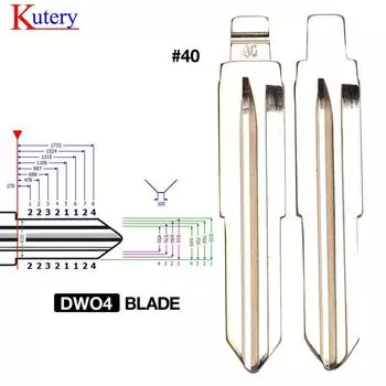 Сменный смарт-пульт дистанционного управления jingyuqin DWO4R/DWO4/HU46/YM28, откидной лезвие для автомобильного ключа для Opel для Chevrolet, пустое лезвие для необрезанного ключа