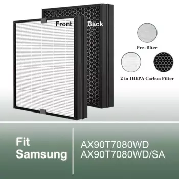 Сменный Углеродный Фильтр HEPA для очистителя воздуха Samsung AX90T7080 AX90T7080WD AX90T7080WD/SA
