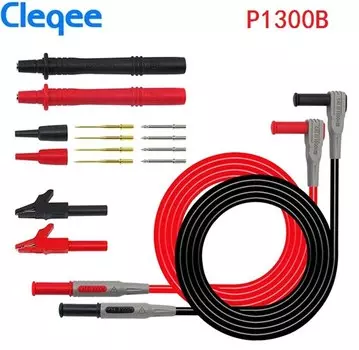 Сменный зонд мультиметра Cleqee P1300B P1300C 12 в 1, щуп со сменным зондом, Зажим мультиметра, комплекты испытательных проводов + зажимы типа «крокодил»