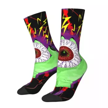 Смешные счастливые мужские носки электрические темные арт винтажные Харадзюку хип-хоп Новые бесшовные короткие носки с принтом в подарок