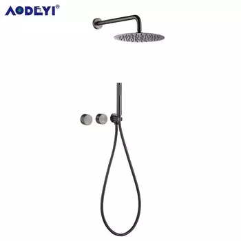 Смеситель для душа AODEYI матовый золотой 10 дюймов