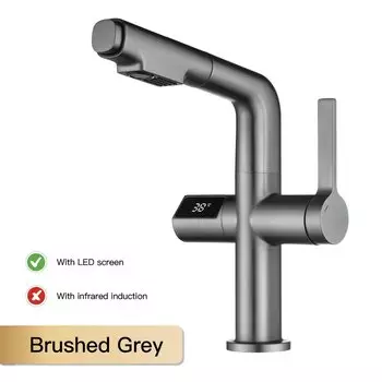 Смеситель для кухни Aitana латунный серый